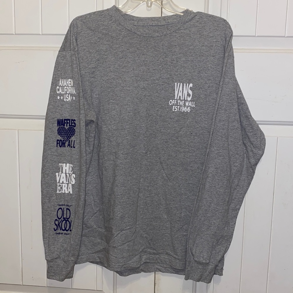 grey vans long sleeve